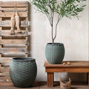 Gartentopf Dekor Fabrik Großhandel Zement Designer Pflanzgefäße Große Pflanzgefäße Outdoor Indoor Beton Blumentöpfe