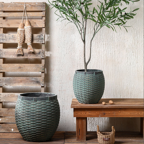 Garden Pot Decor Factory Wholesale Cement Designer Planters Large Planters Outside Inside Concrete Flower Pots
