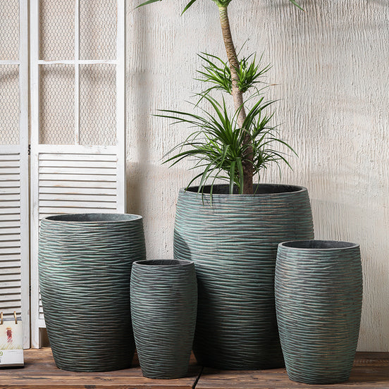 Cement Flower Pot Factory Wholesale Large Pots for Outdoor Indoor Tall Concrete Planter