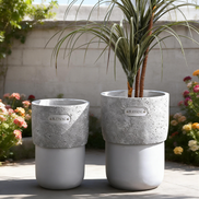 Versatile Modern Small to Medium Size Durable Vase for Plants & Flowers Home Garden & Floor Decor Balcony Table Decoration