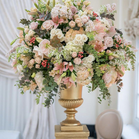 60cm Tall Gold Fiberglass Flower Vases for Weddings Centerpieces Manufacturer Wholesale Luxury Wedding Vase
