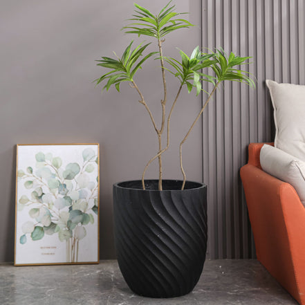 Wholesale Clay Black Pot for Plant Dia 40cm Big Plant Pot Outdoor Indoor Large Flower Pot