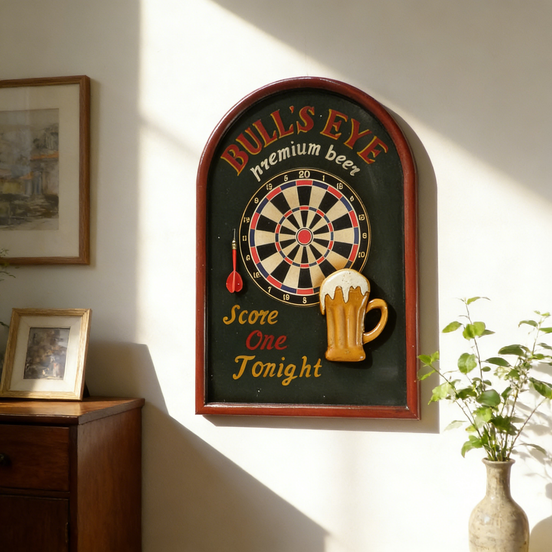 Antique Beer Decoration Wall Plaque for Pub Personalized Custom Vintage Wooden Signs