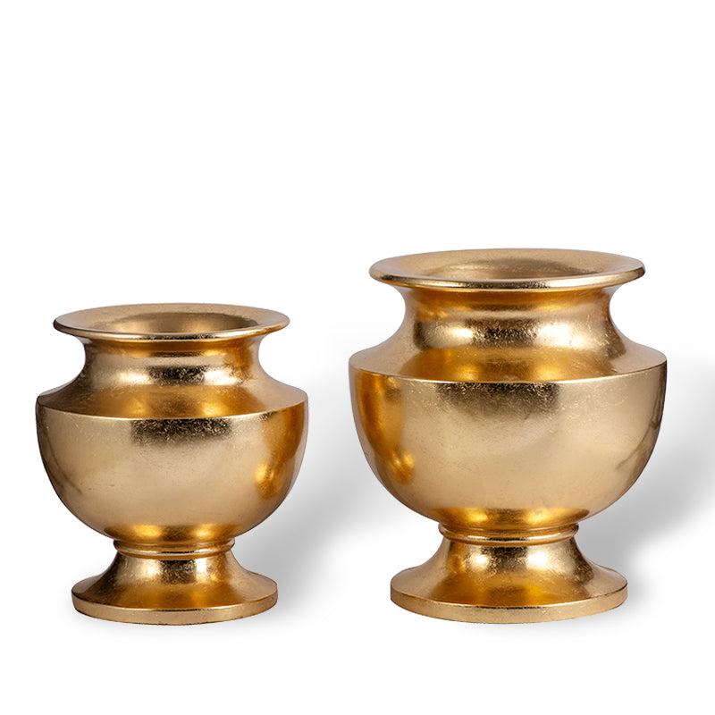 Golden Vase Centre De Table Mariage Gold Centerpieces for Wedding Table Urn Shape Wedding Vase