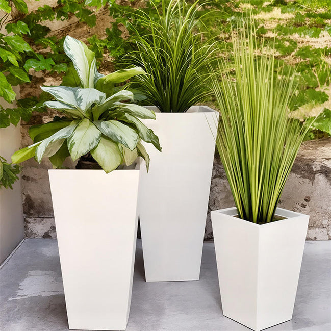 Handgemachte Bodenvasen 32 Zoll Hoch Große Fiberglas Blumentöpfe Pflanzgefäße für Wohnzimmer Hotel Event Center Dekorationen