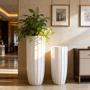 Neuer Mode-Blumentopf aus Fiberglas, große Bodenvase, hohe, moderne, umweltfreundliche, langlebige, handgefertigte, hochwertige Blumenvase