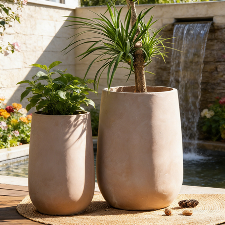 Large French Planters Factory Wholesale Cement Big Tree Pot Lightweight Concrete Flower Plants Pot