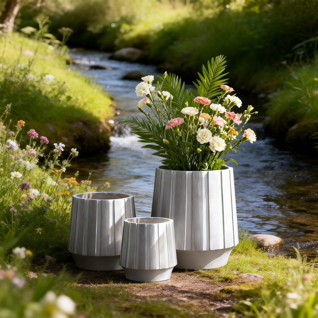 Durable Eco Friendly Breathable Planter for Indoor Outdoor Garden Home Decor Natural Texture Terracotta Flower Pots