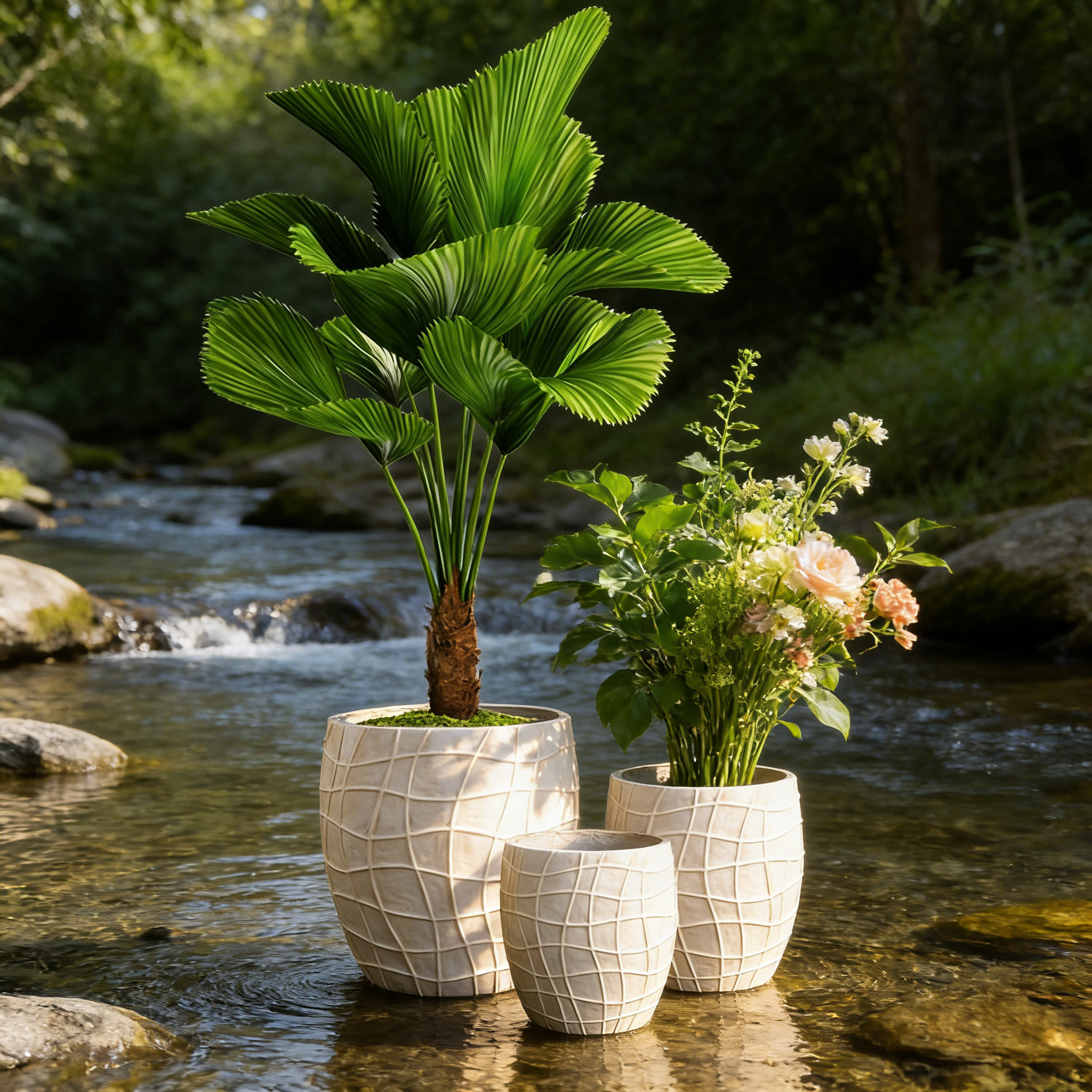 Big Outdoor Pot for Trees Factory Wholesale Plant Pots Large Size Indoor Outdoor Fiber Flower Pots Planters