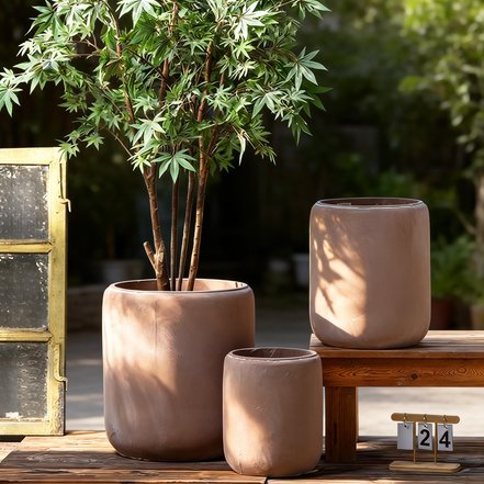 Concrete Flower Pot Outdoor Indoor Pots Decor Factory Wholesale Cement Large Planter Pot