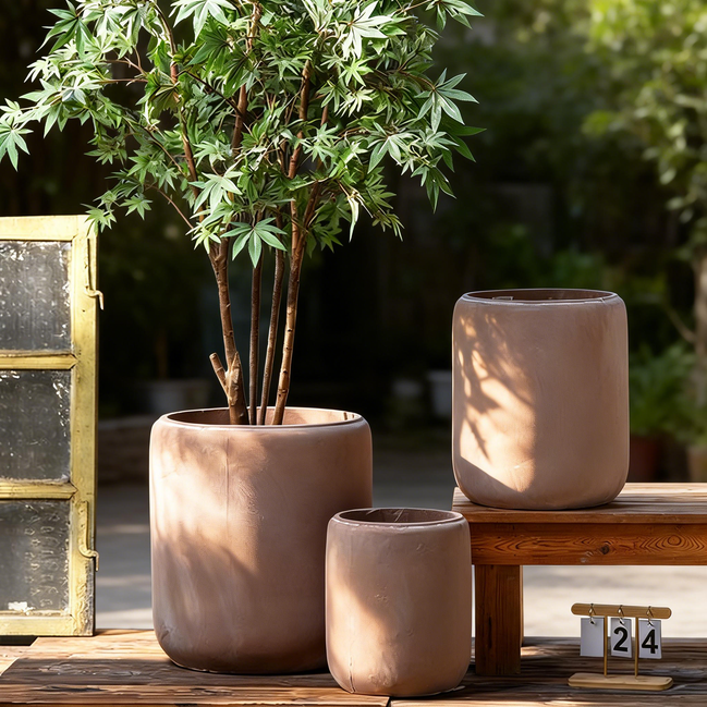 Concrete Flower Pot Outdoor Indoor Pots Decor Factory Wholesale Cement Large Planter Pot