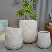 Beige Moderne Blumentöpfe aus Faser – Hersteller Großhandel – Kleine bis große Ton-Blumentöpfe Dekoration