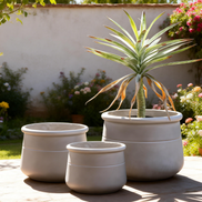 Classic Design Natural Clay Planter for Succulents Herbs Flowers Indoor Outdoor Decor Clay Flower Pots