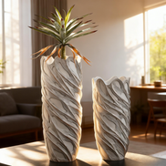 Fabrik Direktverkauf Bodenvase Große Sets Wohndekoration Haus Pflanzgefäß Antikweiß Fiberglas Große Bodenpflanzenvase