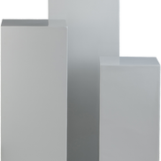 White Pedestal Stands for Flowers Home Wedding Party Rectangular Cylinder Fiberglass Plant Stand