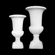 Factory Wholesale Elegant Artificial Wedding Trumpet Vase Tall White Centerpiece Floral Vases for Party Table Decoration