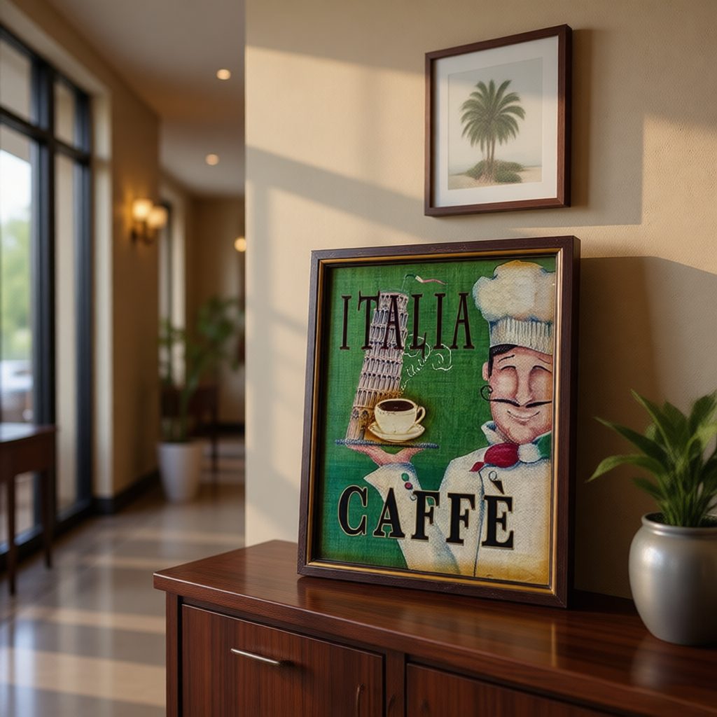 Retro Handmade Eco-Friendly Painted Wall Hanging Coffee Shop Wooden Plaques Vintage Cafe Signs Antique