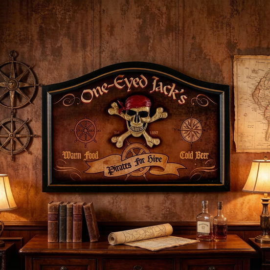 Personalized Painted Eco-Friendly Bar Sign Vintage Wall Hanging Decor for Pub Club Handmade Antique Wood Plaque