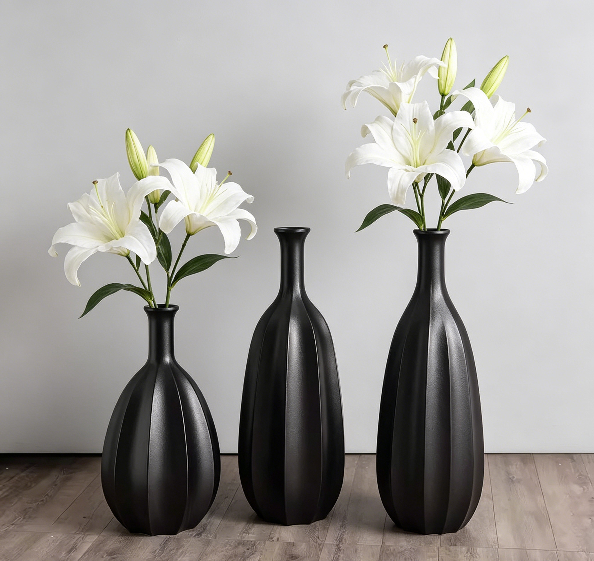 New Design Modern Luxury Handmade Designer 47 Inch Tall Fiberglass Eco-friendly Durable Floor Vase for Artificial Flowers