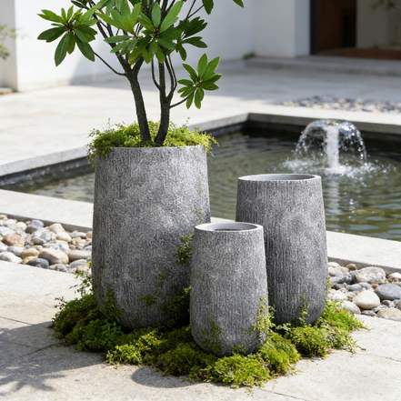 Large Plant Pots Manufacturer Wholesale Big Flower Pots Indoor Outdoor Fiber Clay Planter Pot for Plants