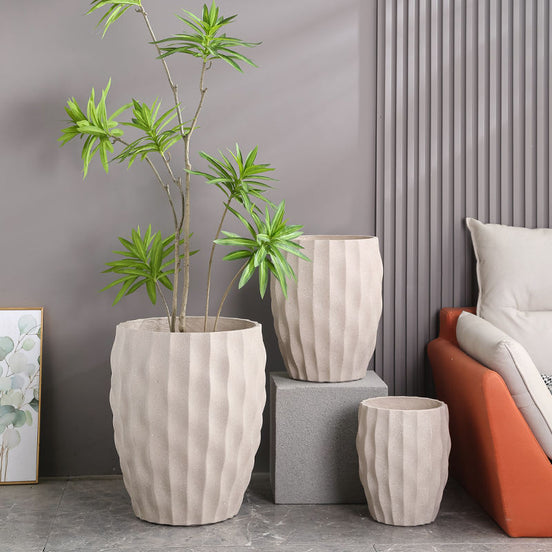 Wholesale Clay Black Pot for Plant Dia 40cm Big Plant Pot Outdoor Indoor Large Flower Pot