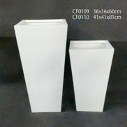 Kundenspezifische handgefertigte Bodenvase 60cm hoch große Fiberglas Blumentöpfe Pflanzgefäße für Wohnzimmer Hotel Event Center Dekorationen