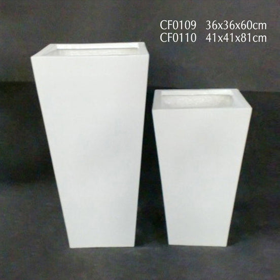 Kundenspezifische handgefertigte Bodenvase 60cm hoch große Fiberglas Blumentöpfe Pflanzgefäße für Wohnzimmer Hotel Event Center Dekorationen