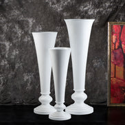 Wedding Floral Arrangements Centerpieces 140cm Tall White Trumpet Floor Vase Centerpieces