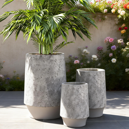 Organic Non Toxic Clay Planter For Indoor Outdoor Window Sill Kitchen Herb Garden Moisture Retentive Clay Flower Pots