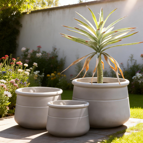 Classic Design Natural Clay Planter for Succulents Herbs Flowers Indoor Outdoor Decor Clay Flower Pots