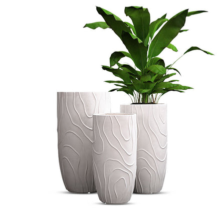 48 65 75cm Tall Plant Pots Factory Wholesale Planters Large Outdoor Indoor Big Flower Pots Fiber Clay Planter Pot