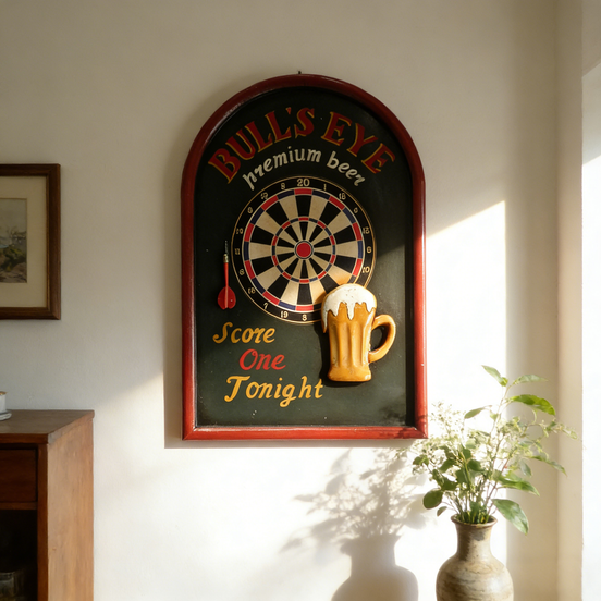 Antique Beer Decoration Wall Plaque for Pub Personalized Custom Vintage Wooden Signs
