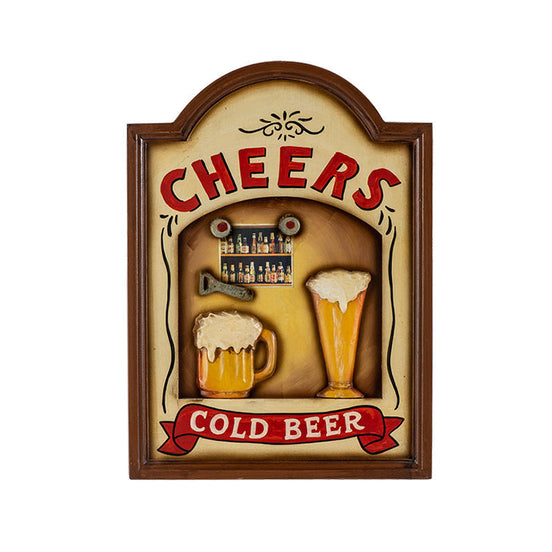 Antique Beer Decoration Plaque for Pub Bar Vintage Wal Decor Ber Custom Wooden Signs