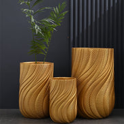 Hersteller von Luxus-Blumentöpfen Großhandel Große Blumentöpfe Outdoor Indoor Große Goldene Pflanzgefäße