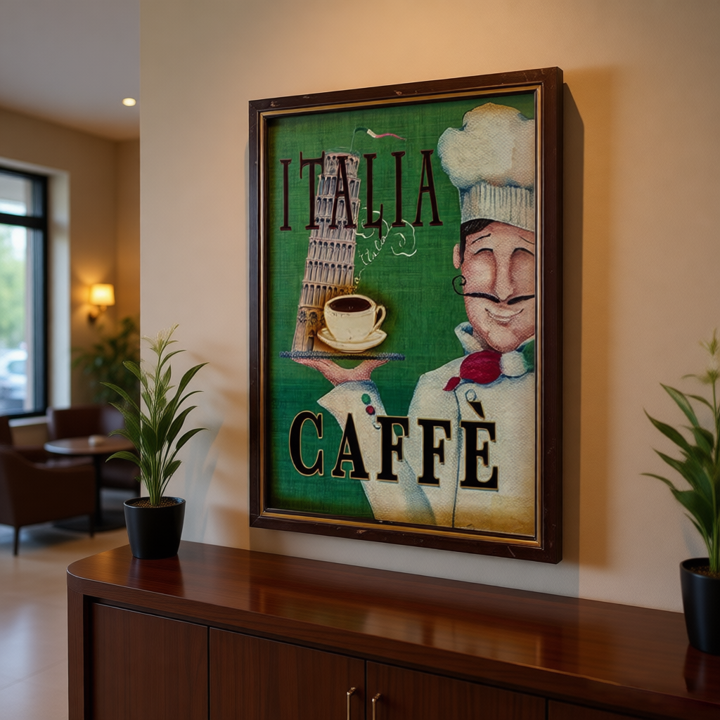 Retro Handmade Eco-Friendly Painted Wall Hanging Coffee Shop Wooden Plaques Vintage Cafe Signs Antique