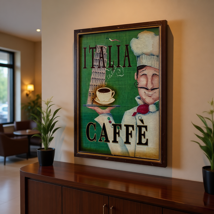 Retro Handmade Eco-Friendly Painted Wall Hanging Coffee Shop Wooden Plaques Vintage Cafe Signs Antique