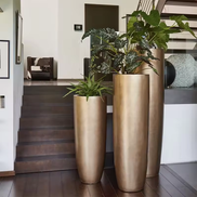 Factory Supply Flower Vases Luxury Decorative Vase Set Modern White Fiberglass Floor Vases for Wedding Home Decor