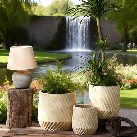 Unique Flower Pots Factory Wholesale Cement Home Planter for Patio Concrete Indoor Outdoor Large Flower Pots