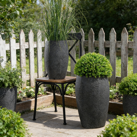 Cheap Plant Pots Simple Style Clay Big Plant Pot Indoor Outdoor Entrance Tall Planter