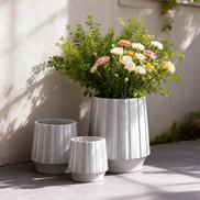 Durable Eco Friendly Breathable Planter for Indoor Outdoor Garden Home Decor Natural Texture Terracotta Flower Pots