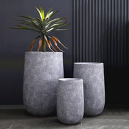 Dia 29 37 4bcm Big Plant Pot Factory Wholesale Large Flower Pot White Planters Outdoor Indoor Fiber Clay Planter Pot