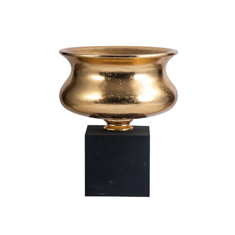 Golden Vase Centre De Table Mariage Gold Centerpieces for Wedding Table Urn Shape Wedding Vase