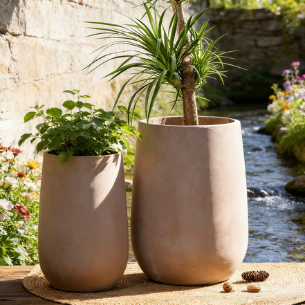 Large French Planters Factory Wholesale Cement Big Tree Pot Lightweight Concrete Flower Plants Pot