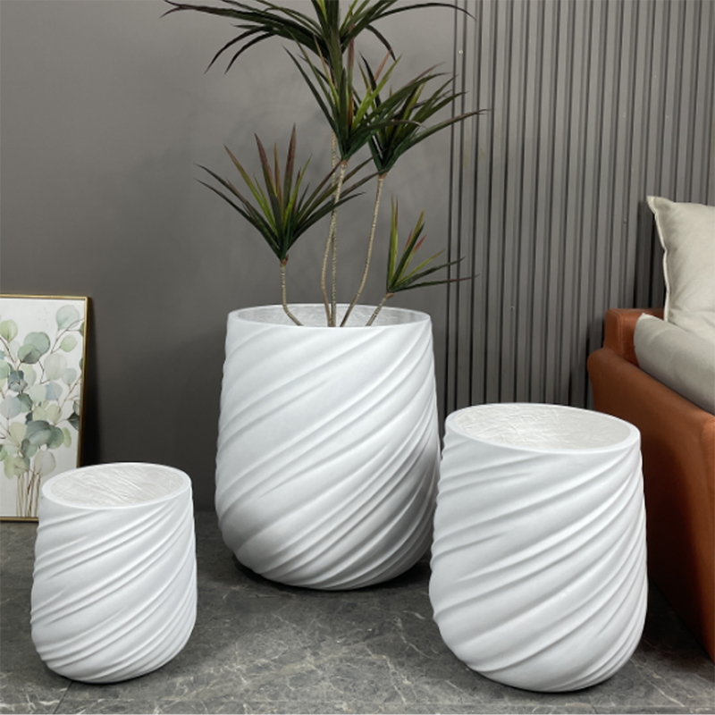 Wholesale Clay Black Pot for Plant Dia 40cm Big Plant Pot Outdoor Indoor Large Flower Pot