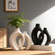 Moderne umweltfreundliche Keramik-Steingut Blumenvase kreative Dekoration Fabrikgroßhandel