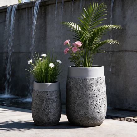 Factory Plant Pots Wholesale Floor Modern Tall Terracotta Planters Eco Friendly Biodegradable Indoor Drainage Self Watering