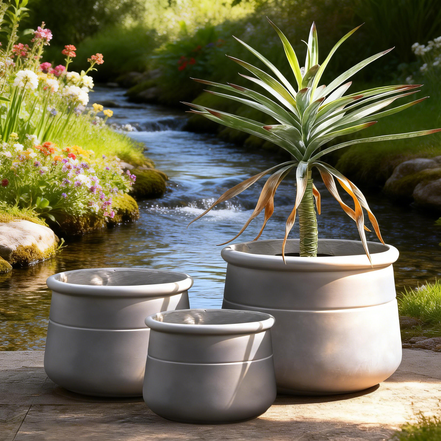 Classic Design Natural Clay Planter for Succulents Herbs Flowers Indoor Outdoor Decor Clay Flower Pots