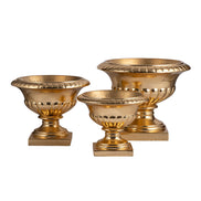 Golden Vase Centre De Table Mariage Gold Centerpieces for Wedding Table Urn Shape Wedding Vase