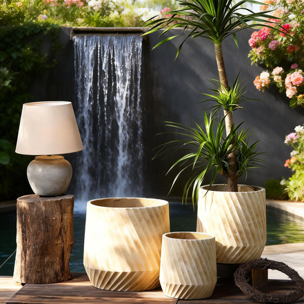 Unique Flower Pots Factory Wholesale Cement Home Planter for Patio Concrete Indoor Outdoor Large Flower Pots