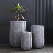 Dia 29 37 4bcm Big Plant Pot Factory Wholesale Large Flower Pot White Planters Outdoor Indoor Fiber Clay Planter Pot